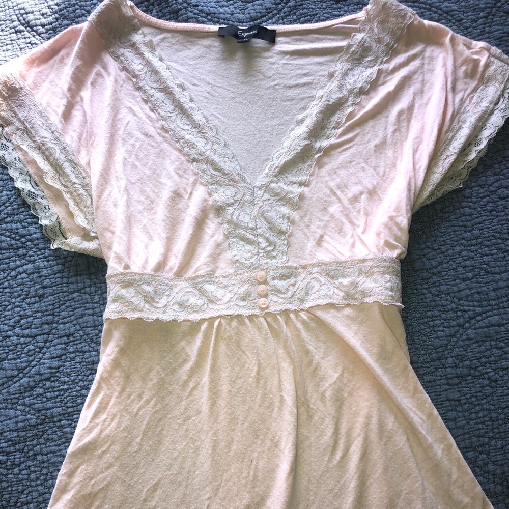 Express Blouse -M -Rose Pink